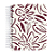 Caderno Pautado: Floral Bordô - Imagem 1