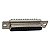 Conector DB25 Fêmea Solda Fio 180º - Imagem 1