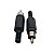 Conector Plug RCA Macho Plástico Preto - Imagem 1