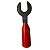 Terminal Forquilha Formato U Isolado Vermelho - Imagem 1
