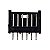 Conector 280372-2 6 Vias Preto AMP - Imagem 1