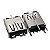Conector USB Fêmea YH-USB-01B 4 Terminais Smk - Imagem 1