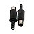 Conector Plug RCA Fêmea Plástico Preto Estriado - Imagem 1