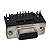 Conector DB15 Femea VGA 90º Solda Placa Foxconn - Imagem 1