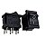 Chave Gangorra KCD1-202 6A 250V 10A 125V On Off Preta 6 Terminais - Imagem 1