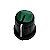 Knob Preto/Verde Com Risco - Imagem 1