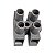 Conector Borne DG801 15A 400V 4 Vias Cinza Degson - Imagem 1