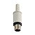 Conector Plug RCA Fêmea Plástico Branco Estriado - Imagem 1