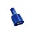 Conector Lingueta Faston Macho Isolado Azul - Imagem 1