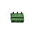 Conector Borne DG126V 8A 250V 3 Vias 90° Verde - Imagem 1