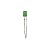 Led 5MM Verde Retangular 2x5x7 1000MCD - Imagem 1