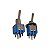 Chave Alavanca Metálica On On SMTS-202 6 Terminais 3A 125V Azul - Imagem 1