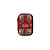 Case Sadhu Full Print M Caveiras Chapadas Laranja - Imagem 1