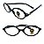 Óculos Grau +0.50 a +4.00 Oval Preto Lente Leitura - Imagem 1