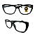 Óculos Grau +0.50 a +4.50 Gatinho Preto Lente Leitura - Imagem 1