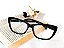 Óculos Grau +0.50 a +4.50 Gatinho Preto Lente Leitura - Imagem 7