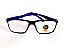 Óculos Grau -0.50 a -5.00 Justin Azul com Preto Miopia - Imagem 2
