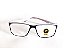 Óculos Grau -0.50 a -5.00 Justin Branco com Preto Miopia - Imagem 2