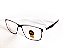 Óculos Grau -0.50 a -5.00 Justin Branco com Preto Miopia - Imagem 3