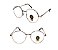 Armação + 0.50 a + 4.00 Round Retrô Vintage Óculos Grau Lente Leitura - Imagem 3