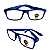 Óculos Grau +0.50 a +4.00 Emborrachado Azul Escuro Lente Leitura - Imagem 1