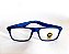 Óculos Grau +0.50 a +4.00 Emborrachado Azul Escuro Lente Leitura - Imagem 5