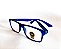 Óculos Grau +0.50 a +4.00 Emborrachado Azul Escuro Lente Leitura - Imagem 6