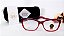 Armação Grau + 0.50 a + 4.00 Gatinho Vermelho Transparente Óculos Lente Descanso Leitura - Imagem 5