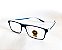 Óculos Grau +0.50 a +4.00 Emborrachado Armação Azul Transparente Lente Leitura - Imagem 5