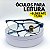 Óculos Grau +0.50 a +4.00 Armação Metálica Azul Lente Leitura - Imagem 2