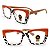 Óculos Grau +0.50 a +4.00 Marilia Laranha Oncinha Lente Leitura - Imagem 1