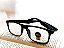 Óculos Grau +0.50 a +4.00 Emborrachado Armação Preta Lente Leitura - Imagem 2