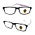 Óculos Grau +0.50 a +4.50 Emborrachado Justin Branco Lente Leitura - Imagem 1