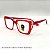 Óculos Grau +0.50 a +4.00 Marilia Vermelho Transparente Lente Leitura - Imagem 4