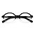 Óculos Grau +0.50 a +4.00 Oval Preto Safira Lente Leitura Hipermetropia - Imagem 1