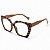 Óculos Grau +0.50 a +4.00 Hexagonal Marilia Rosa Leopardo Lente Leitura Hipermetropia - Imagem 2