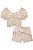 CONJUNTO DE BLUSA BOXYE SHORTS EM MOLETINHO TEXTURA COLORIDO (INFANTI) 75687 - Imagem 3