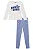 BLUSA ML E LEGGING AZUL CLARO - Imagem 2