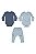 KIT MASCULINO 2 BODYS E CALÇA AZUL TIGRE - Imagem 1