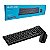 KIT TECLADO E MOUSE SEM FIO FLUTUANTE MULTIMÍDIA 1200DPI MULTILASER TC251 PRETO - Imagem 1