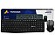 KIT TECLADO E MOUSE SEM FIO WIRELESS 2,4G MONOCRON MN5239 MN4W310 PRETO - Imagem 1