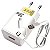 CARREGADOR TURBO 2 EM 1 MICRO USB V8 TIPO C 30W 3.1A LELONG LE-296V - Imagem 3
