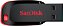 PEN DRIVE SANDISK CRUZER BLADE 16GB USB 2.0 SDCZ50 PRETO/VERMELHO - Imagem 1