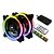 KIT COOLER GABINETE F7-L600RGB 2 FANS ARGB 12X12MM C/CONTROLE + CONTROLADORA + BARRA LED C3TECH - Imagem 3