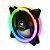 KIT COOLER GABINETE F7-L600RGB 2 FANS ARGB 12X12MM C/CONTROLE + CONTROLADORA + BARRA LED C3TECH - Imagem 1