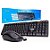 KIT TECLADO E MOUSE SEM FIO RF 2,4GHZ KNUP KP-2063 PRETO - Imagem 1