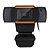WEBCAM HD 720p 1280x720p COM MICROFONE USB BRAZILPC V5 PRETO/LARANJA - Imagem 1