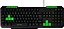 TECLADO COM FIO USB GAMER MULTIMÍDIA SLIM MULTILASER TC243 PRETO/VERDE - Imagem 1