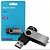 PEN DRIVE MULTILASER TWIST 64GB PD590 PRETO/PRATA - Imagem 1