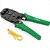 ALICATE DE CRIMPAR RJ45 RJ11 RJ12 IR-BLUE LE-1940 PRETO/VERDE - Imagem 3